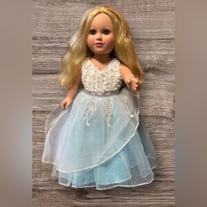 EUC My Life 18-inch fashion doll Blonde hair with Blue Eyes